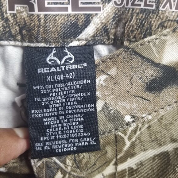 NWOT Realtree Edge Camo Cargo Mens Pants Sz XL (40-42) - Picture 5 of 7